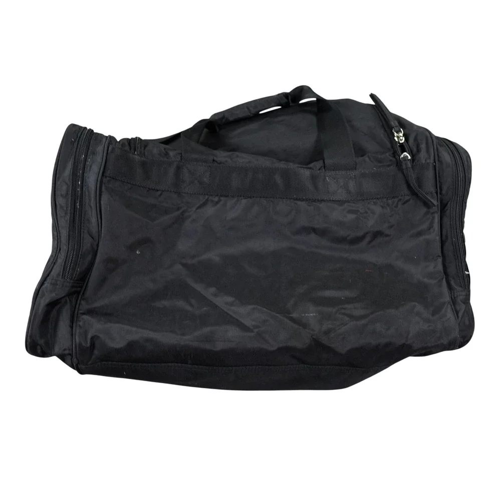 Polo Jeans Co Ralph Lauren Duffel Bag Men Large Black Nylon Logo Travel Bag Y2K